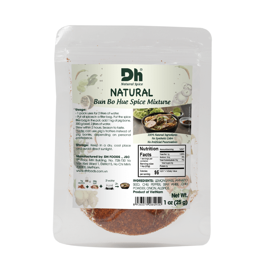 Gia vị nấu bún bò Huế DH Natural 25g (9764312088913)