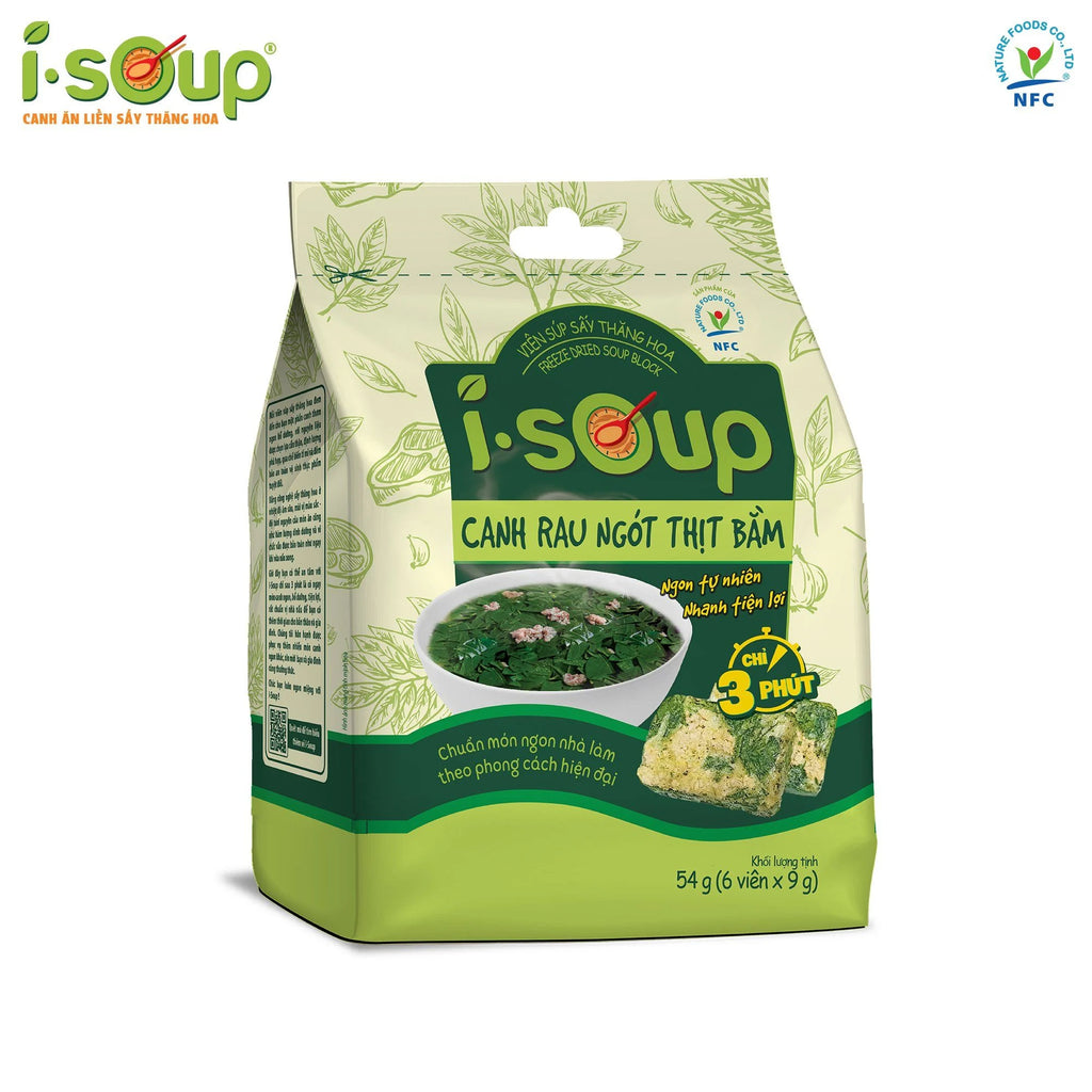 Canh rau ngót thịt bằm ăn liền ISOUP (9734312591697)