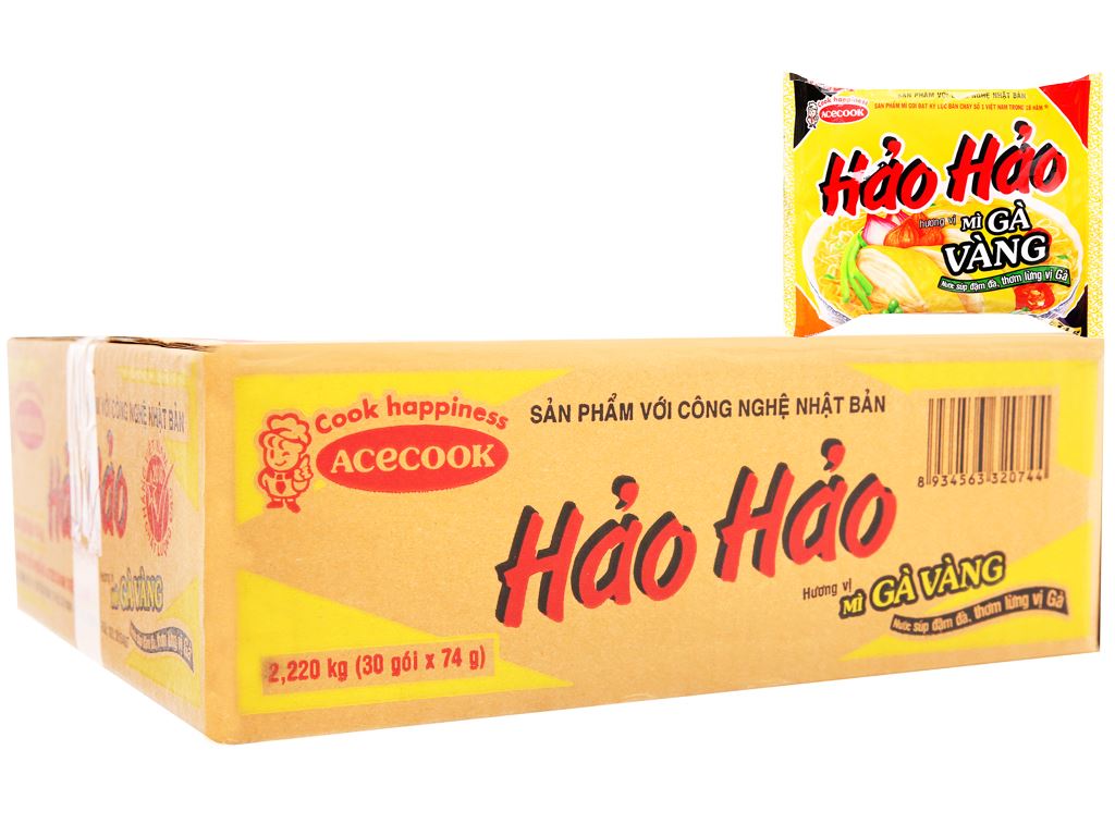 Mì Hảo Hảo Gà vàng( thùng 30 gói) (8016219635945)