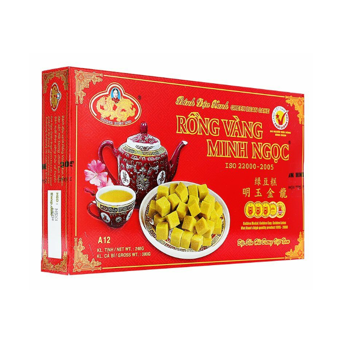 5010 Bánh đậu xanh truyền thống rồng vàng 430 gr. (6244463837383)