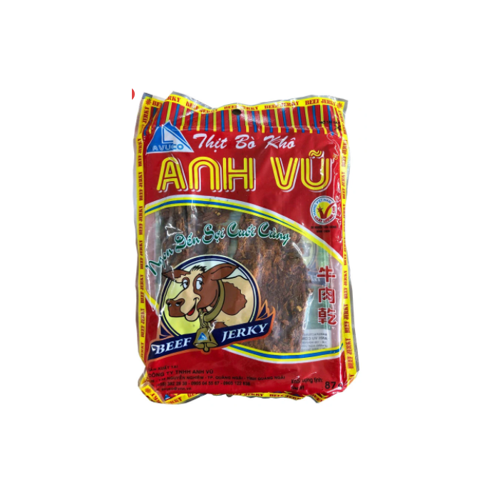 5008  Thịt bò khô Anh Vũ 87gr (6082980446407)