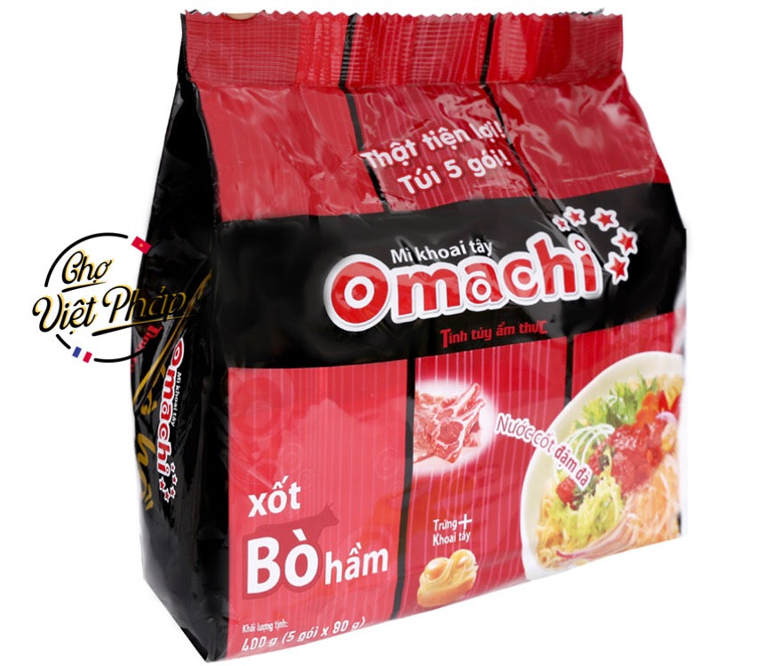 1031 Mì omachi xốt bò hầm túi 5 gói (6581142683847)